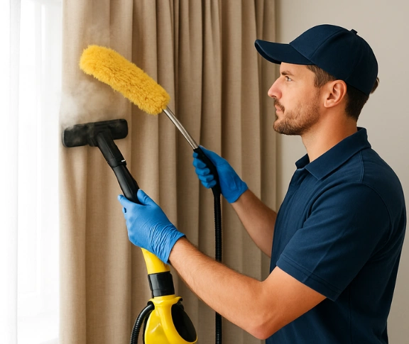 Trusted curtain steam cleaning technician Matty Curtain Cleaning ruse-nsw QLD